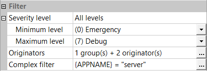 Dialog- View Syslog Messages