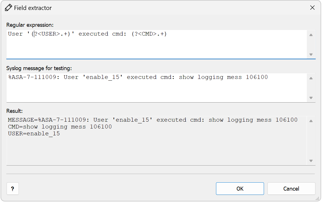 Usage Example - Field Extractor