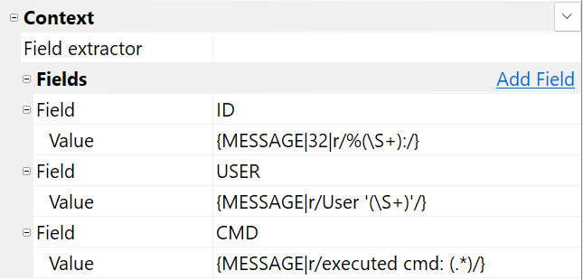 Usage Example - Fields Configuration