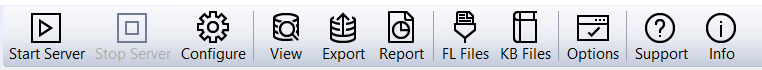 Syslog Watcher - Main toolbar